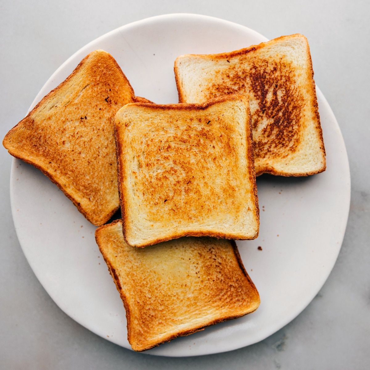Toasting Bread For BLT Sandwiches The bread for the BLT toasted for an extra yummy sandwich.
