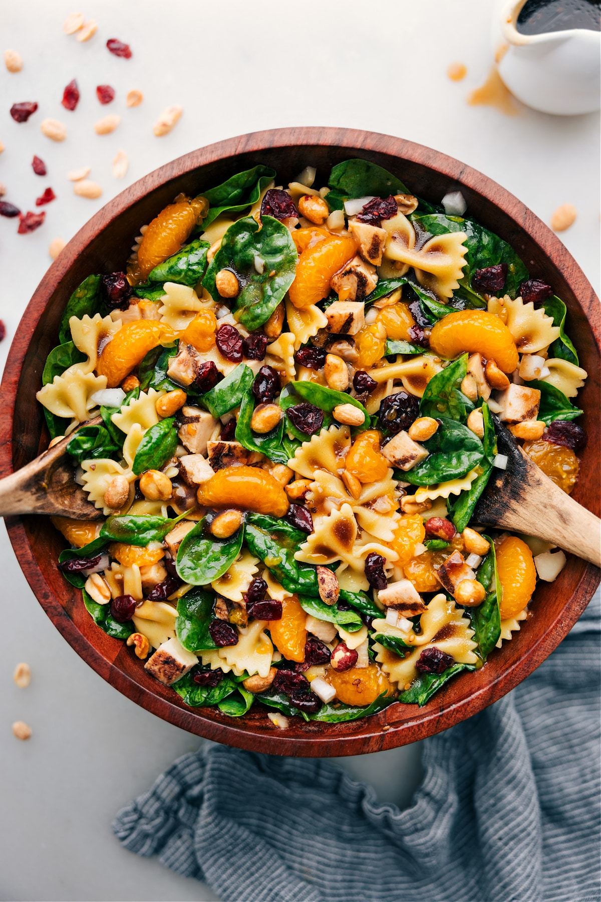 A Big Bowl Of This Roasted Carrot Salad Teriyaki Salad in a bowl ready to be served at your next event.