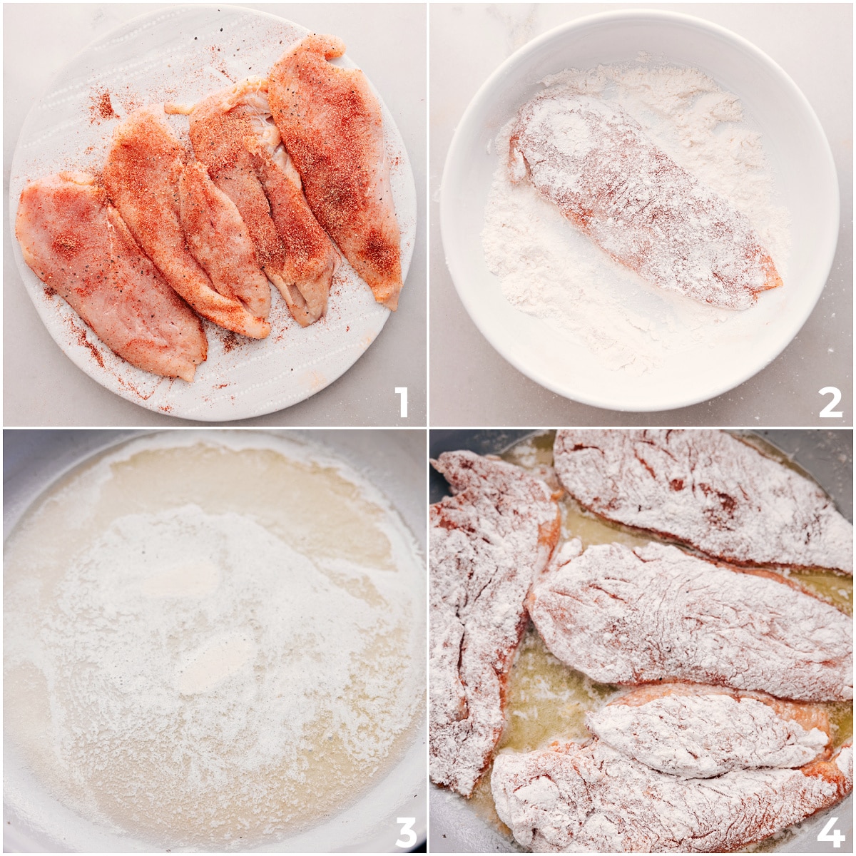 How To Make Honey Garlic Chicken Season the chicken, dip it in flour, and cook it in a skillet for this honey garlic chicken.