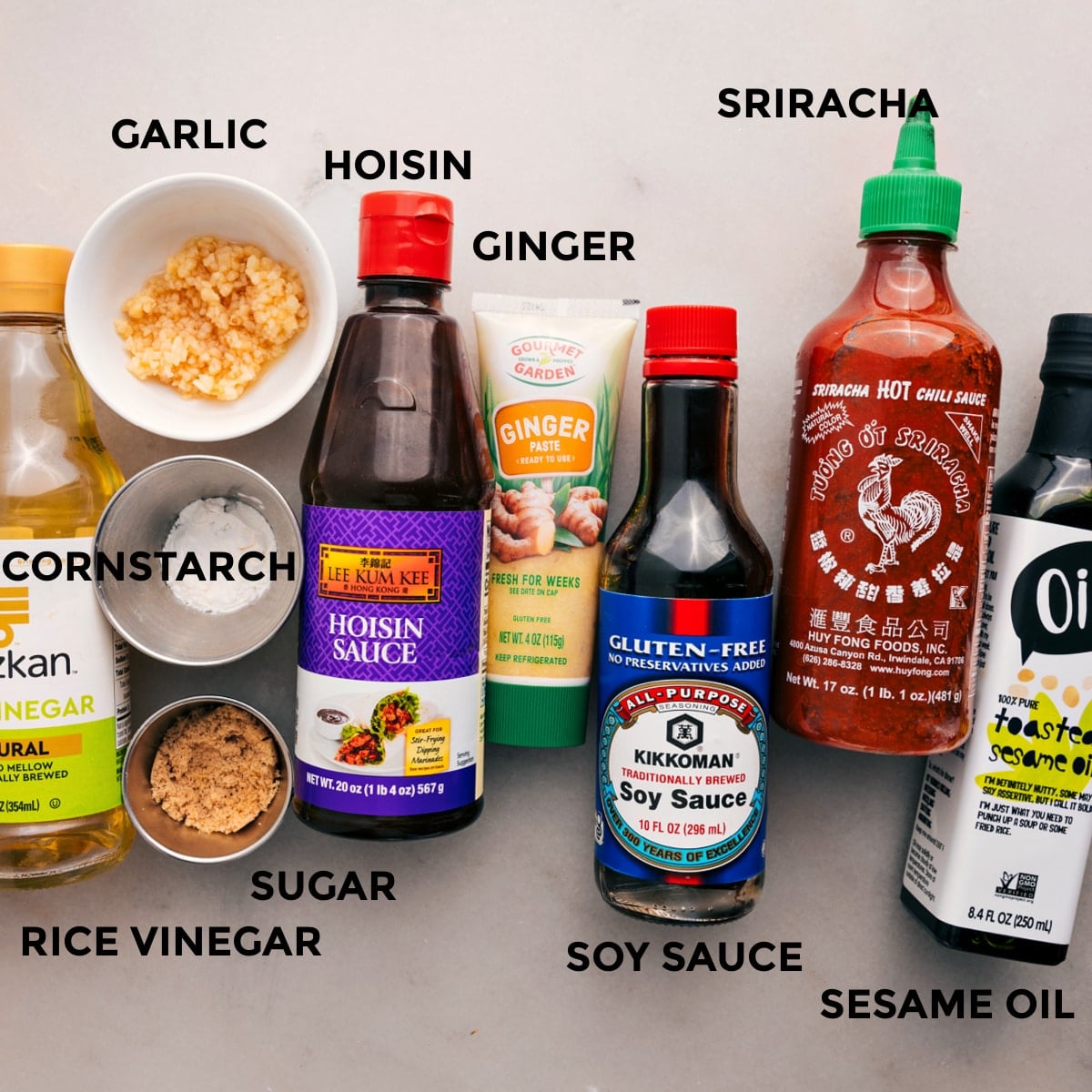 The Best Sauce In Asian Ground Beef All the sauce ingredients for Asian ground beef are prepped and ready for easy assembly.