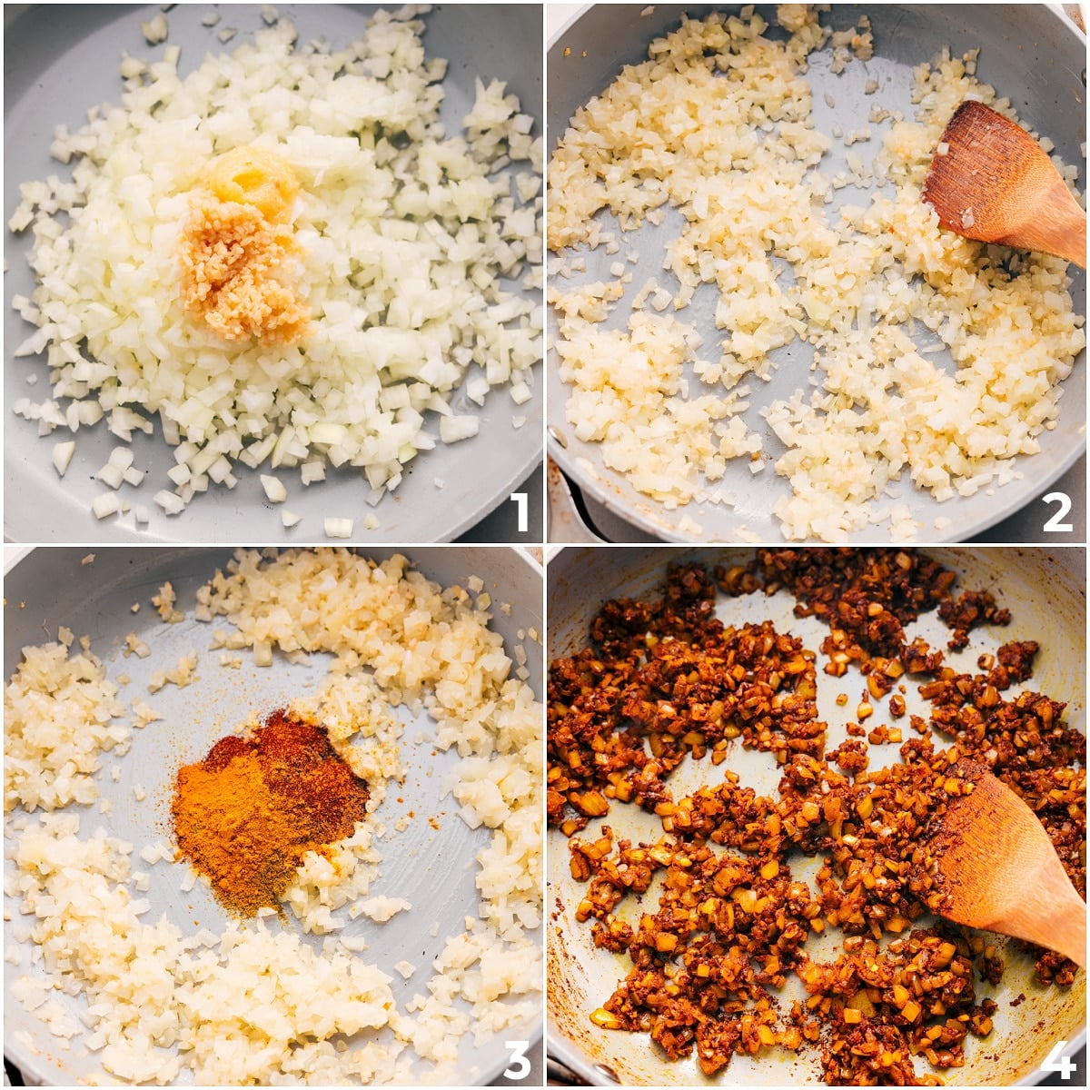 How To Make Crockpot Butter Chicken Onions are sautรฉed with garlic, ginger, and spices, creating a flavorful base for the slow cooker.