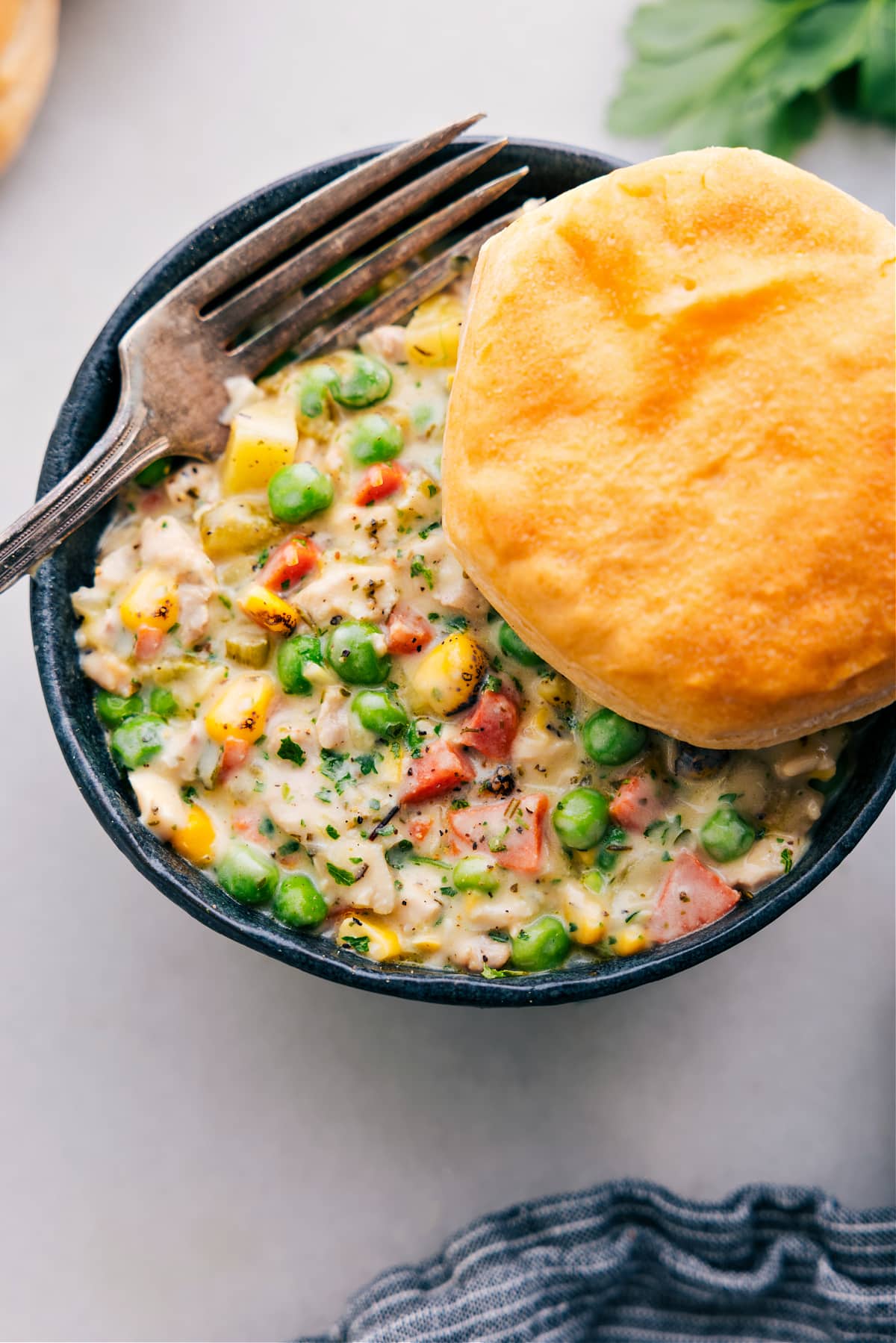 The Best Weeknight Dinner: Crockpot Chicken Pot Pie Mix everything, then sprinkle the cheese on top.