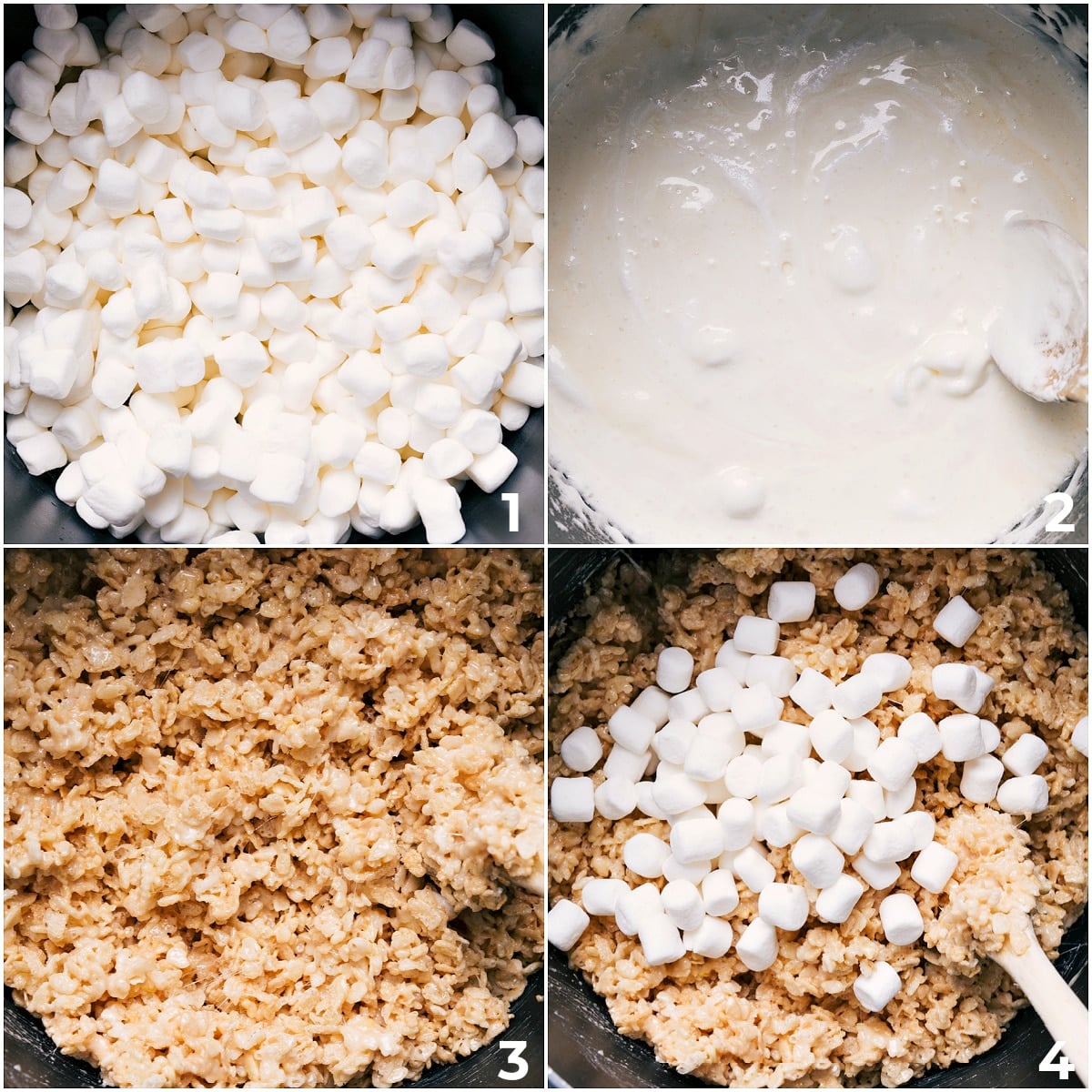 How To Make Rice Krispies Treats Ice Cream Sandwiches Melt marshmallows and mix in cereal to make the base and top layers of these bars.
