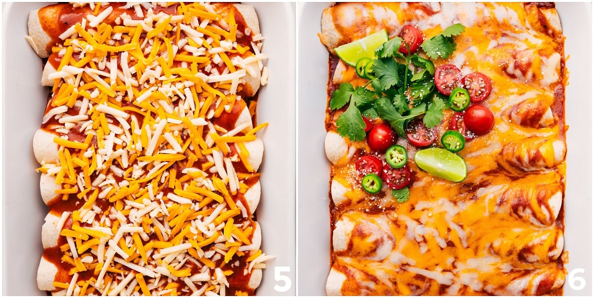 The Best Recipe: Ground Beef Enchiladas Meat added to tortillas, topped with sauce and cheese, then baked for this recipe.