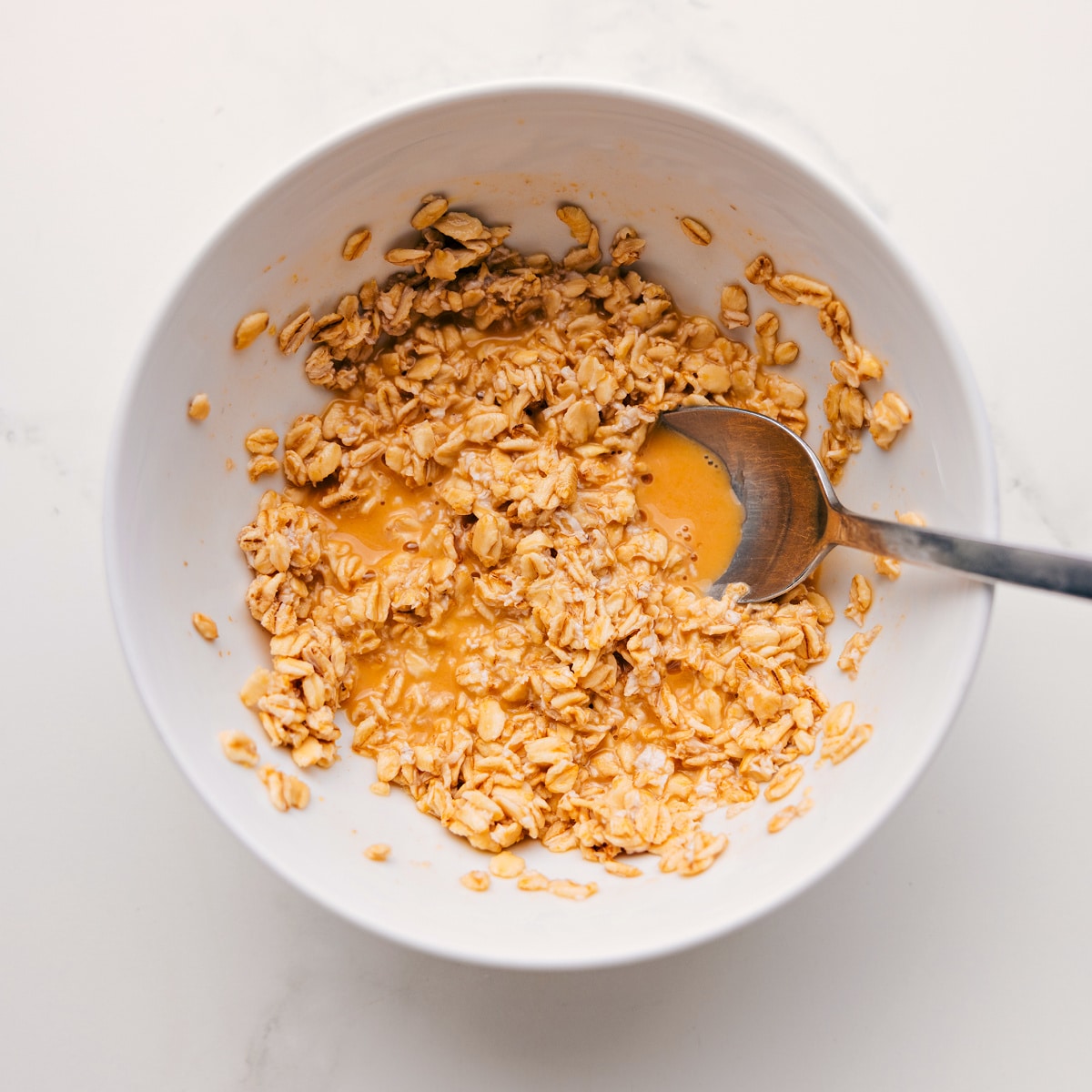 Flavorful And Delicious Princess Diana's Breakfast Recipe The oats mixed with the orange juice, salt, and vanilla and left to sit overnight for this Princess Diana's Breakfast recipe.