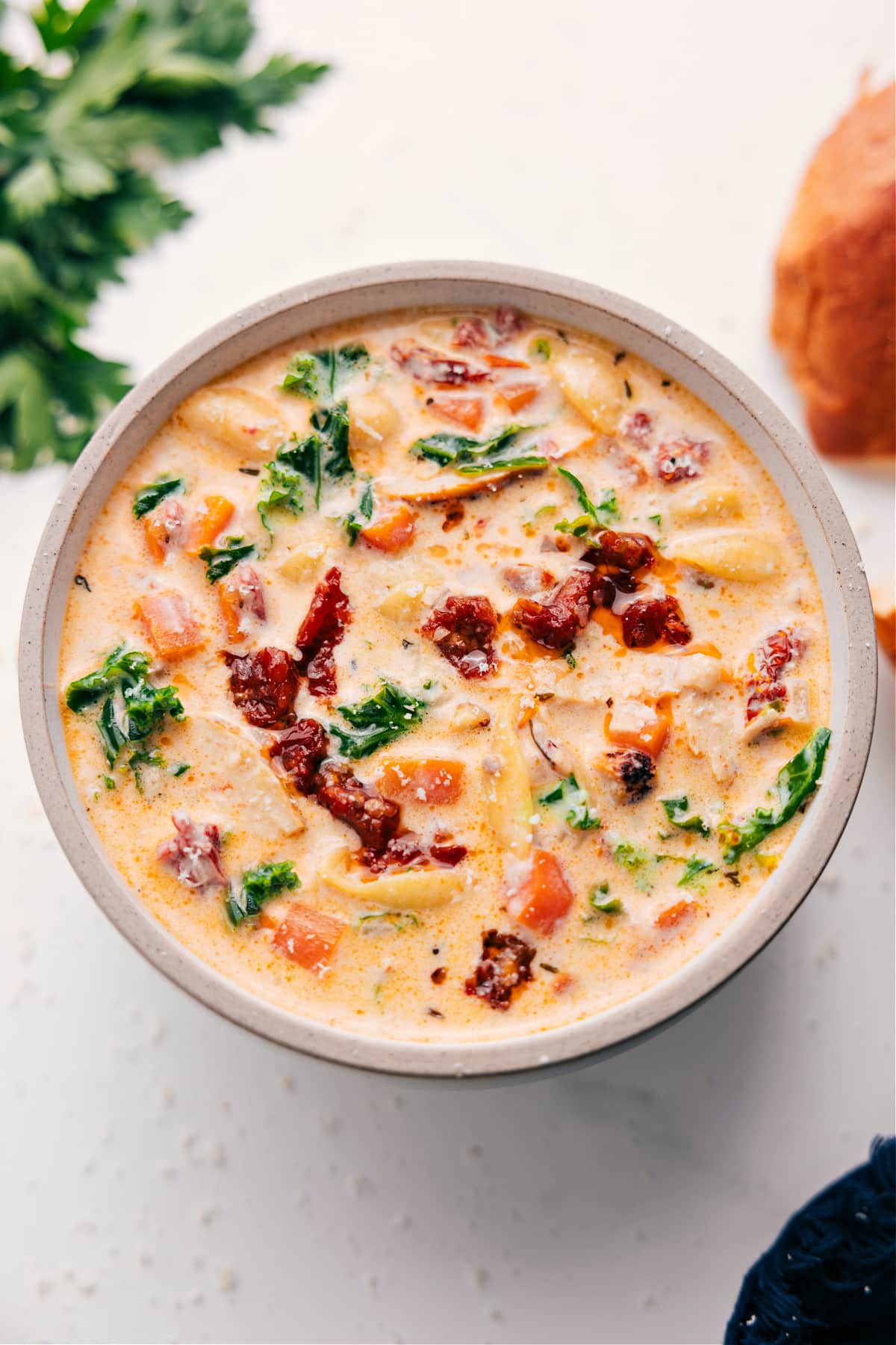 Flavorful And Comforting Marry Me Chicken Soup Marry Me Chicken Soup served in a bowl, ready to enjoy.