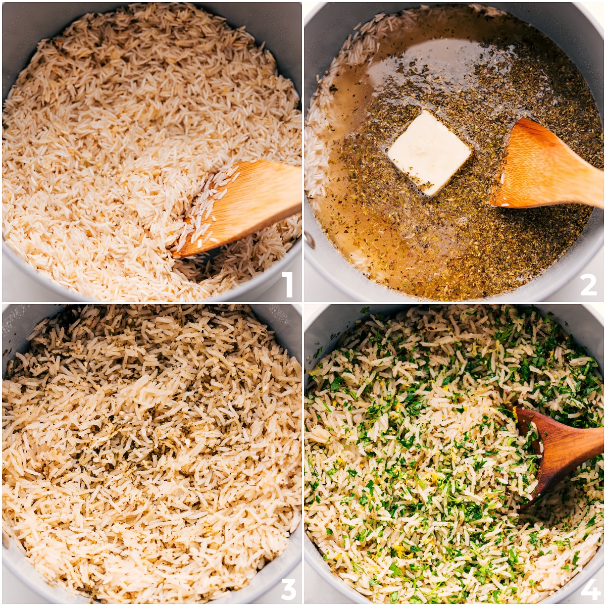 How To Make This Greek Rice Recipe Rice mixed with broth, garlic, butter, and seasonings, then cooked and tossed with fresh parsley, dill, and lemon zest for a bright Greek rice recipe.