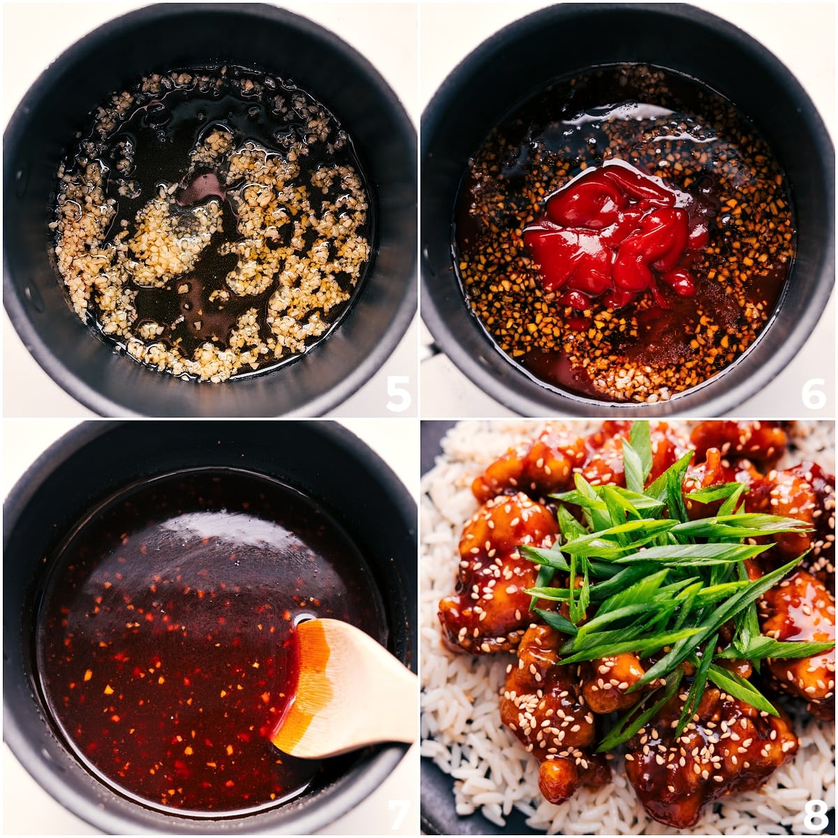 Flavor Packed And Simple Korean Chicken Recipe The sauce whisked together in a pot and then the fried chicken added to it for a flavorful Korean chicken recipe.