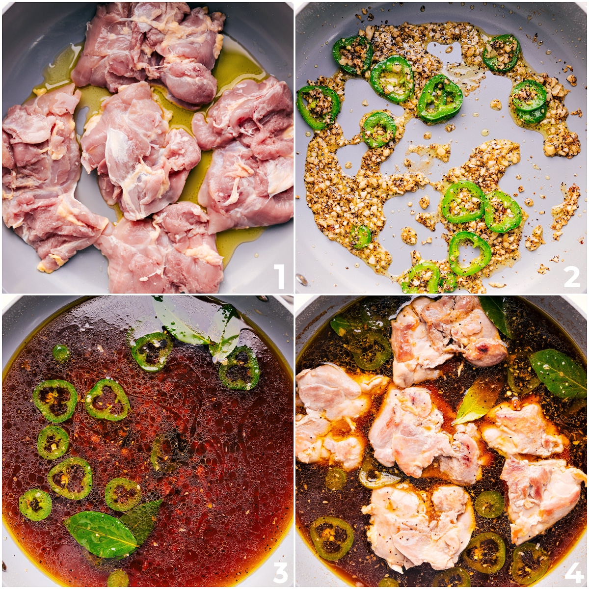 How To Make This Chicken Adobo Recipe Chicken thighs seared in a skillet, then simmered in the adobo sauce for a flavorful chicken adobo recipe.