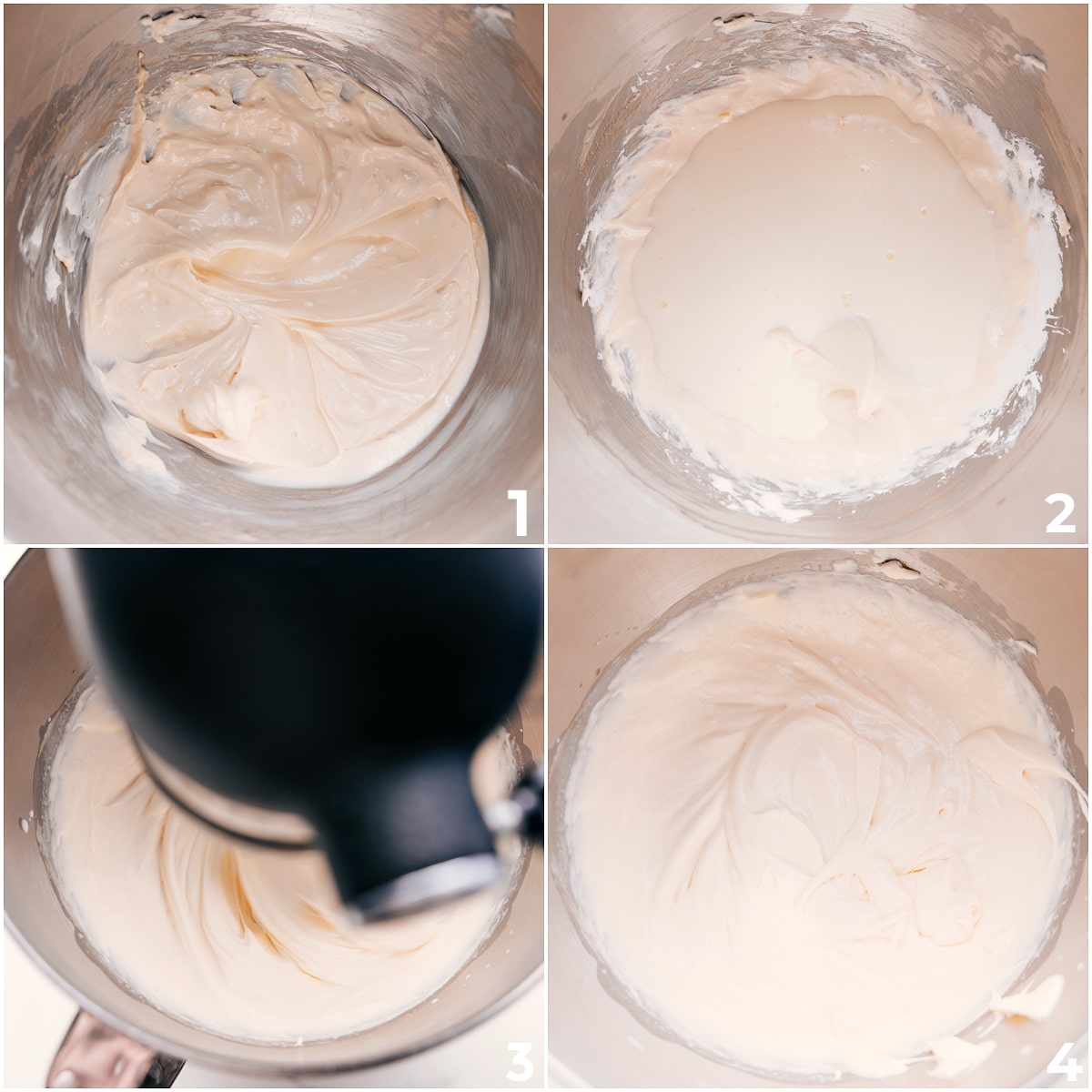 How To Make This Chocolate Chip Dip All the ingredients for this chocolate chip dip added into the bowl to be mixed together.