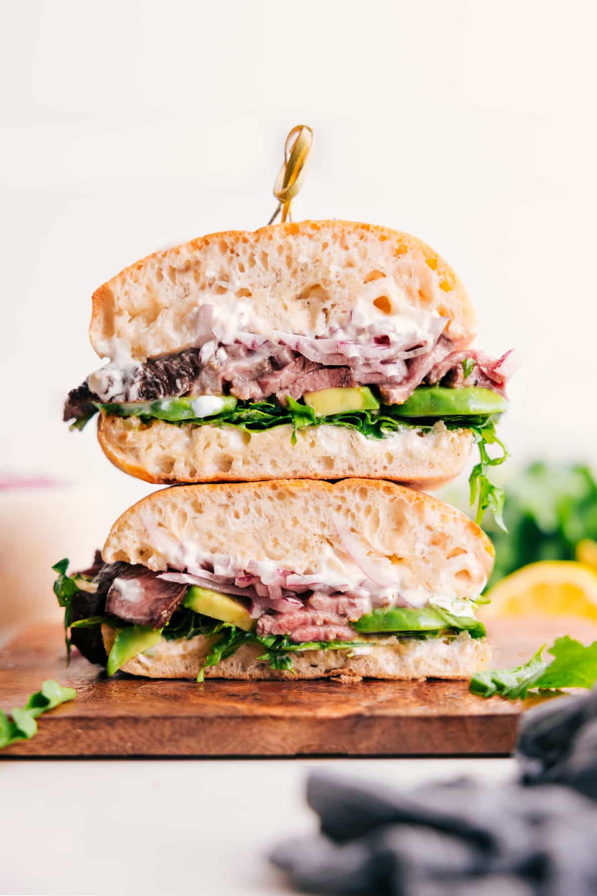 The Ultimate Steak Sandwich Steak sandwich recipe featured in this spring recipes roundup.