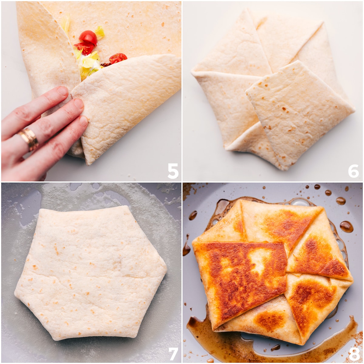 Folding The Crunchwrap Supreme Recipe And Cooking It Folding the Crunchwrap Supreme recipe into that signature shape, then cooking on both sides until golden and crisp to seal it shut.