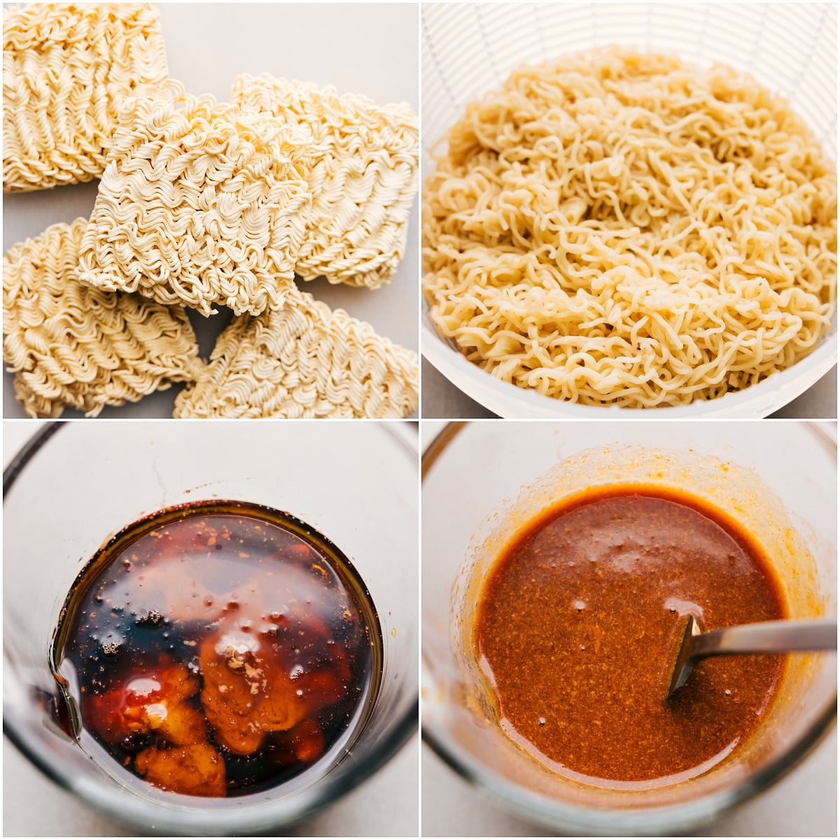 How To Make Peanut Butter Ramen Ramen noodles cooking while the peanut sauce is whisked together for this Peanut Butter Ramen.