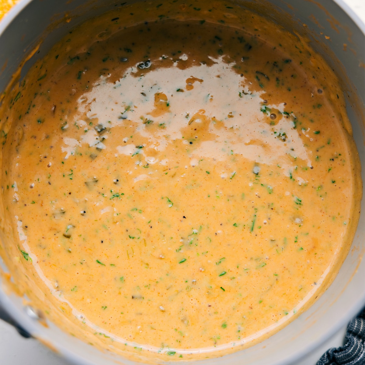The Best Appetizer: This Flavorful Queso Recipe The appetizer in the pot ready to be enjoyed.