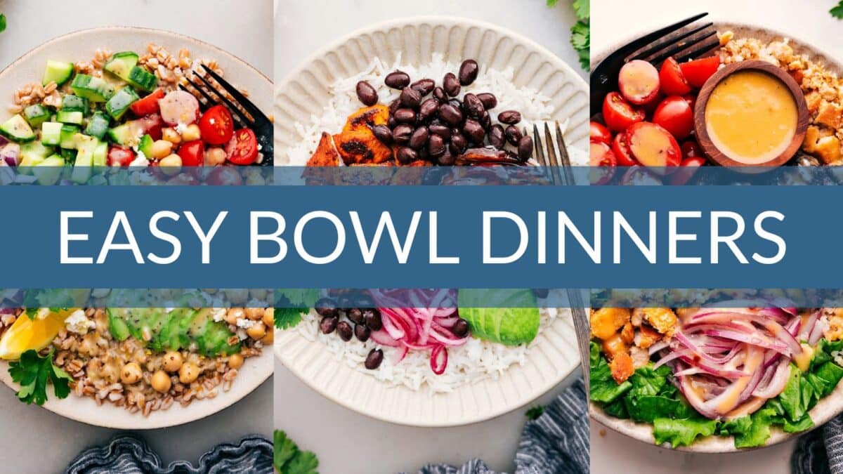 Bowl dinners roundup featuring eight delicious bowl recipes.