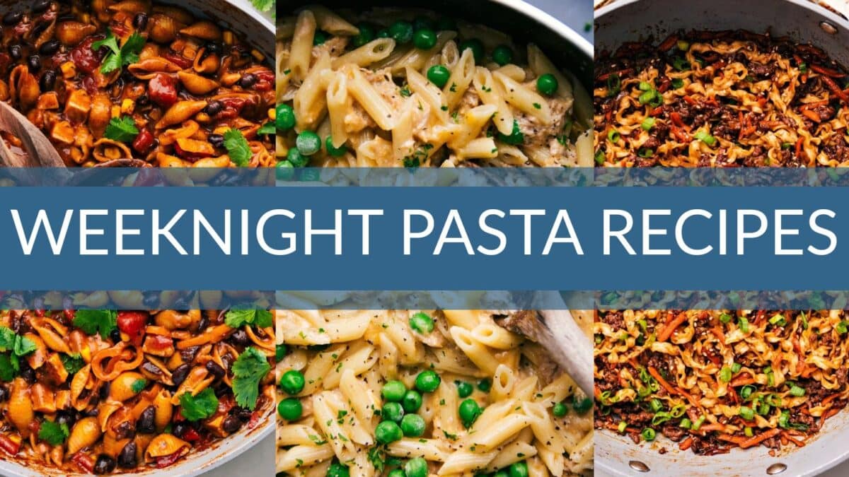 30 Weeknight Pasta Recipes 30 easy pasta recipes to save dinner any night of the week.