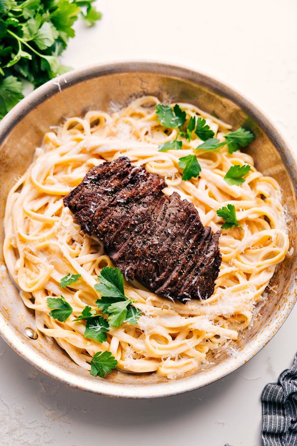 Restaurant Quality Steak Alfredo Steak alfredo from the pasta recipes roundup, creamy and rich with a restaurant-style flavor.