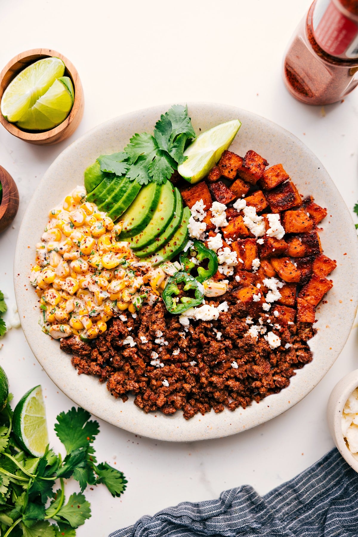 Street Corn Beef Bowls Healthy ground beef recipes: street corn beef bowl.