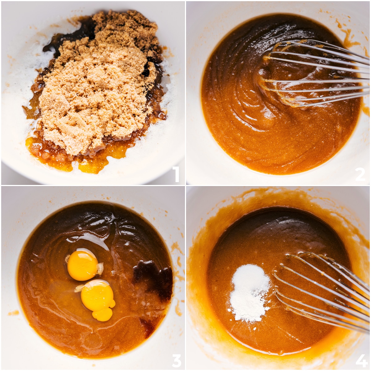 How To Make These Sugar Cookie Bars Recipe The base dough for this Sugar Cookie Bars Recipe being whisked together in one bowl.