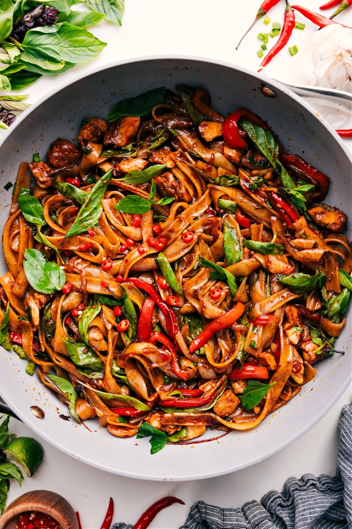 Thai Drunken Noodles Thai drunken noodles from the pasta recipes roundup, inspired by my favorite Thai food truck.