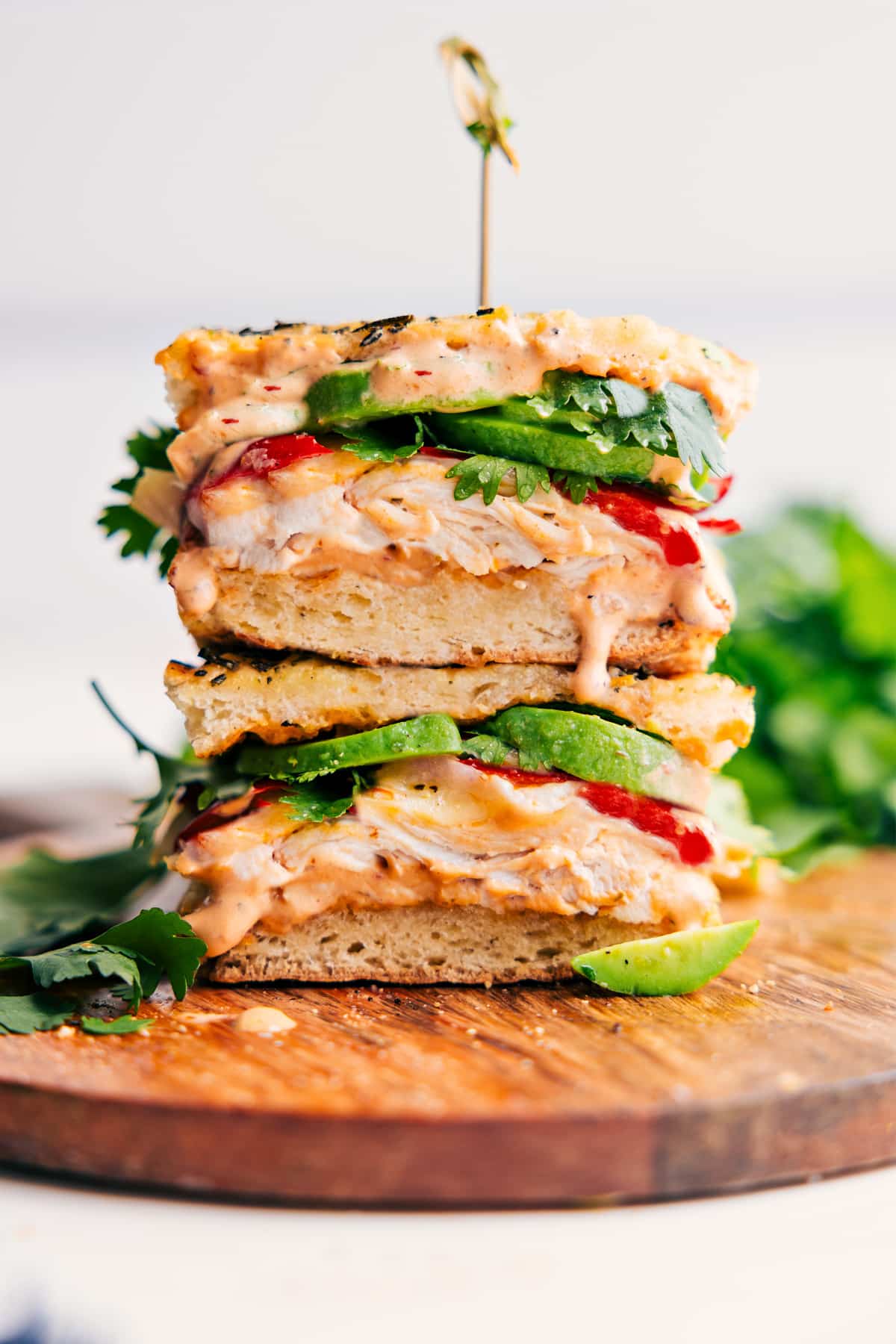 Panera Chipotle Chicken Avocado Melt Panera Chipotle Chicken Avocado Melt stacked on top of each other.