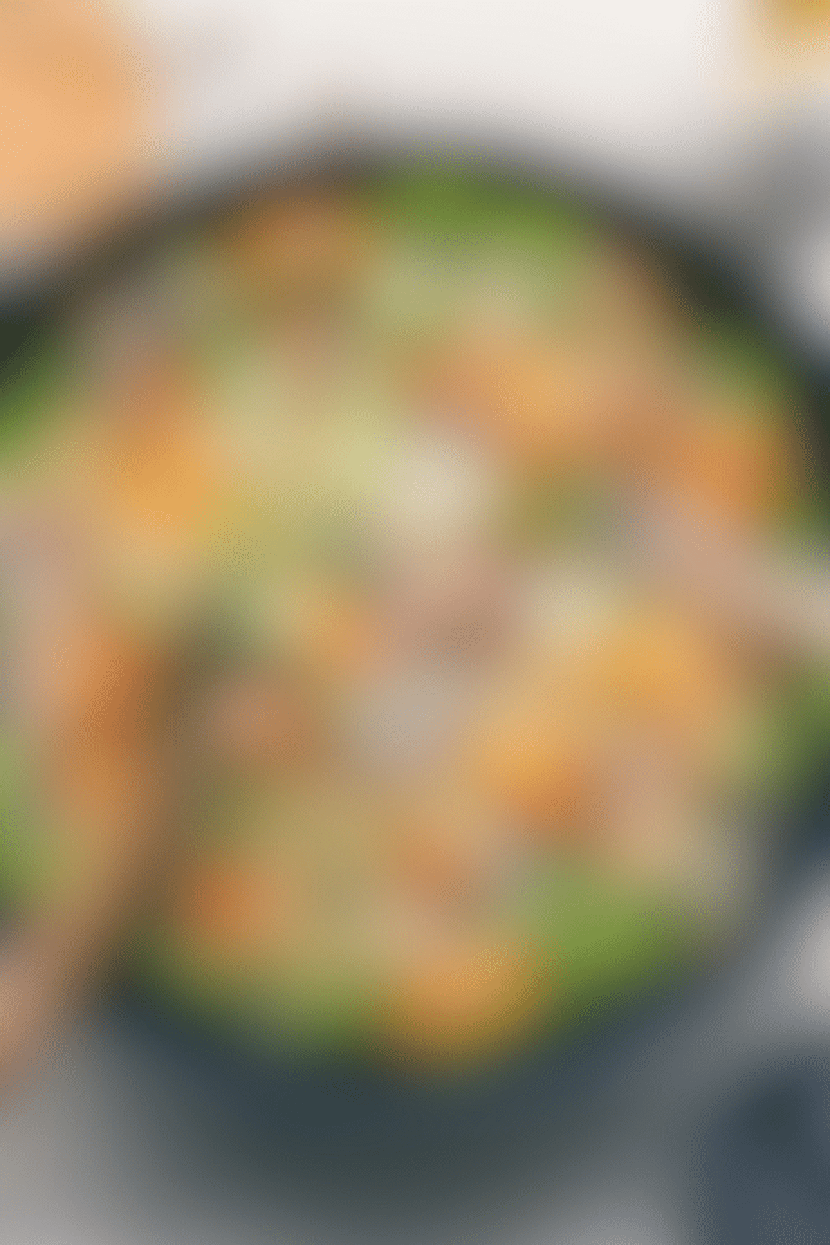 Applebee’s chicken salad copycat recipe tossed with dressing in a bowl and ready to serve.