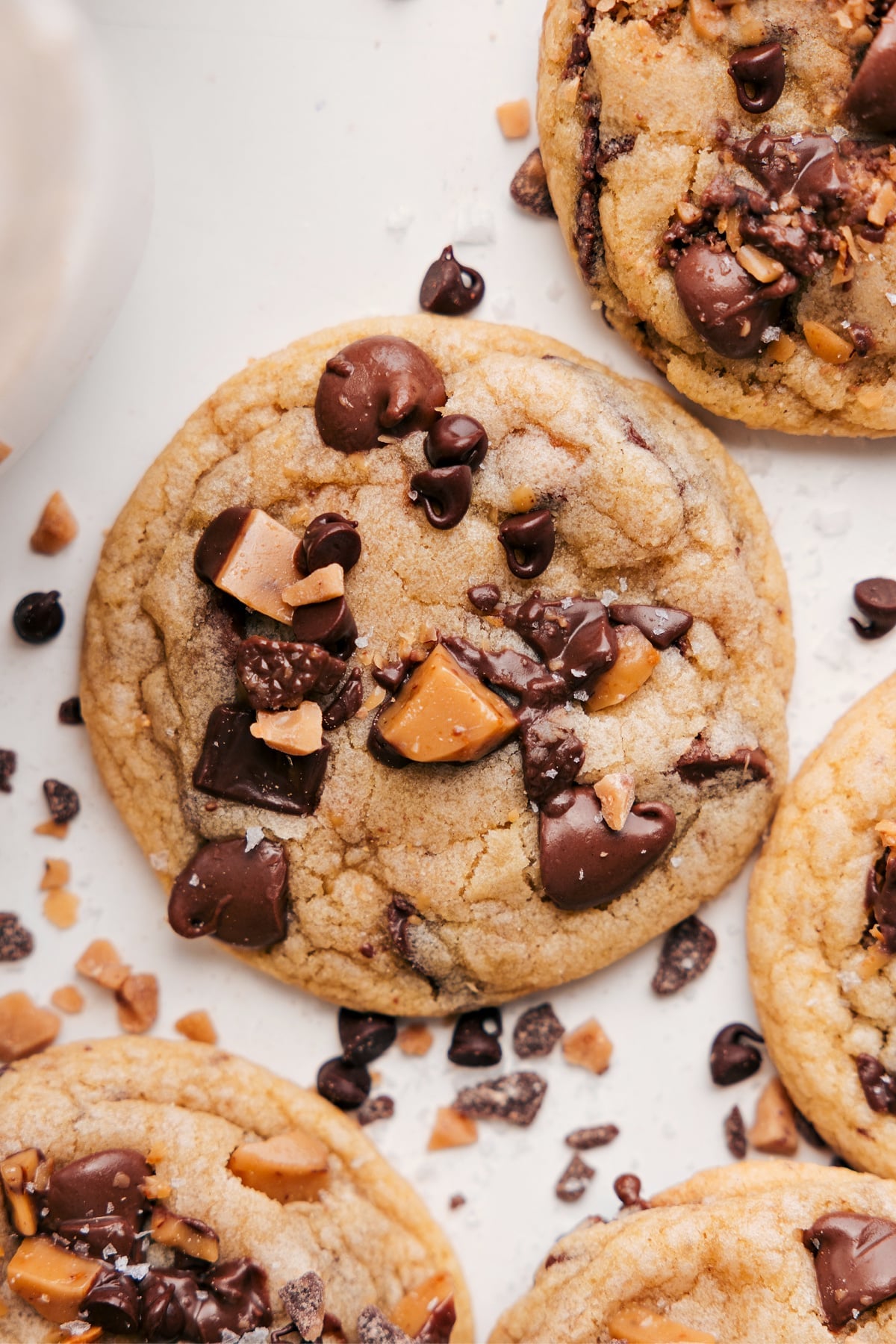 Heath Bar Cookies freshly baked ready to enjoy!
